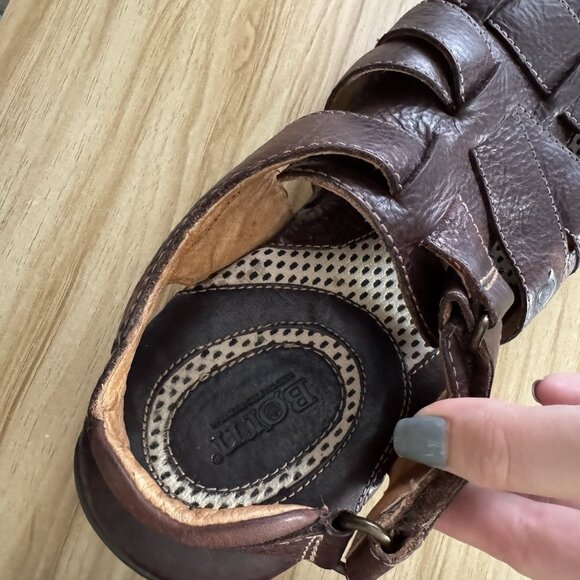 Born Mens Cabot Sandals 9 / 42.4 Fisherman Brown Leather Outdoor Travel Comfort main image 5